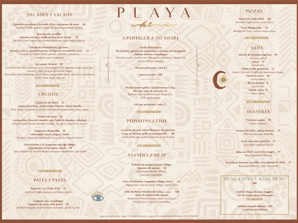 Menu_Playa Chica_Mandelieu-la-Napoule_image_1