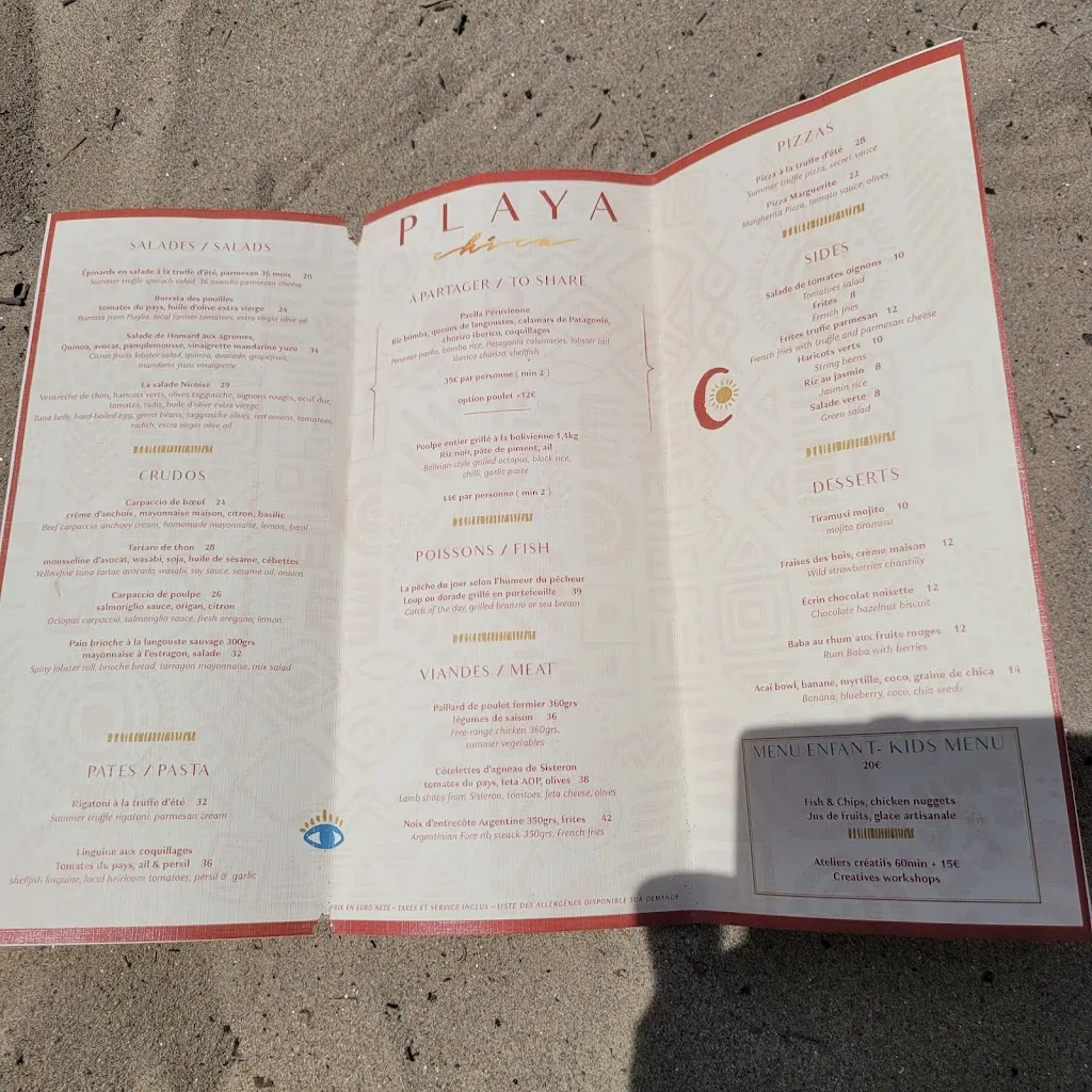 Menu_Playa Chica_Mandelieu-la-Napoule_image_2
