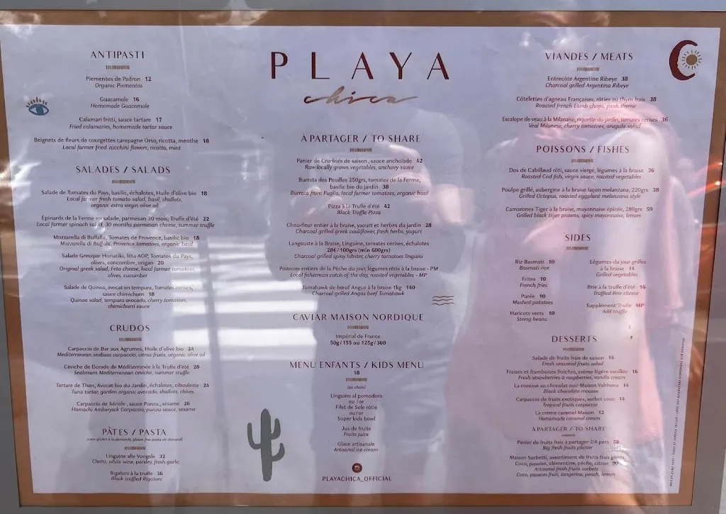 Menu_Playa Chica_Mandelieu-la-Napoule_image_3