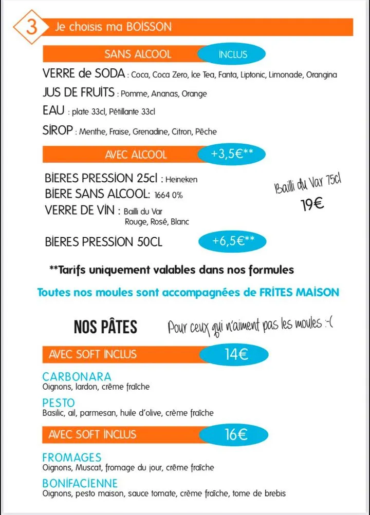 Menu_La Minute Moule Cannes Marina - Restaurant Mandelieu La Napoule_Mandelieu-la-Napoule_image_3