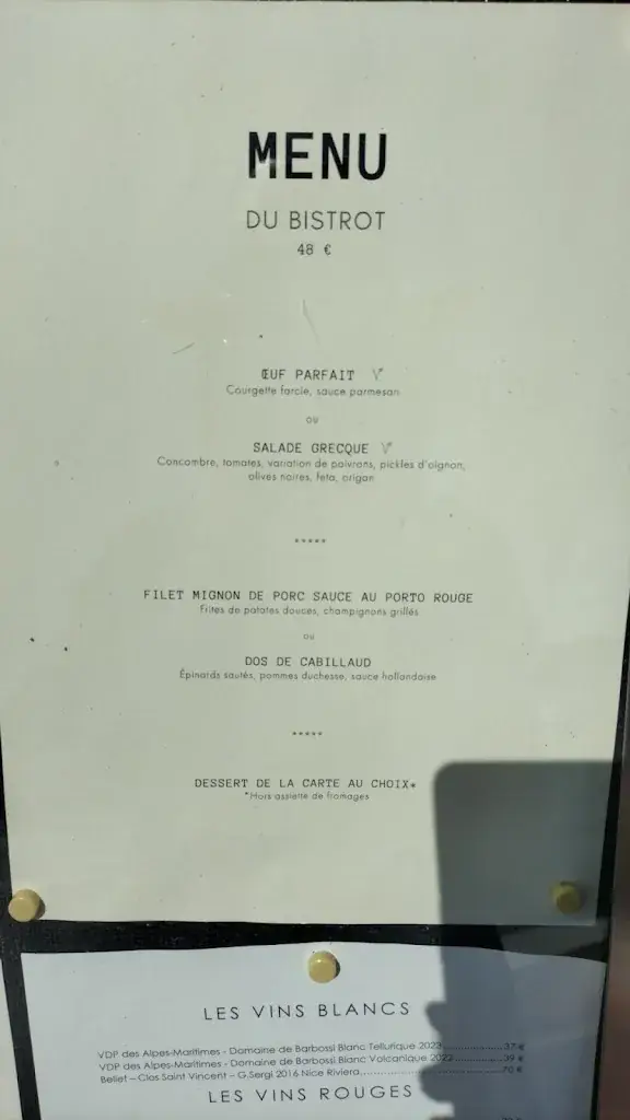 Menu_Bistrot de L'Oasis_Mandelieu-la-Napoule_image_1