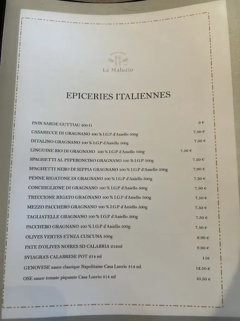 Menu_Restaurant Le Maluzio_Mandelieu-la-Napoule_image_3