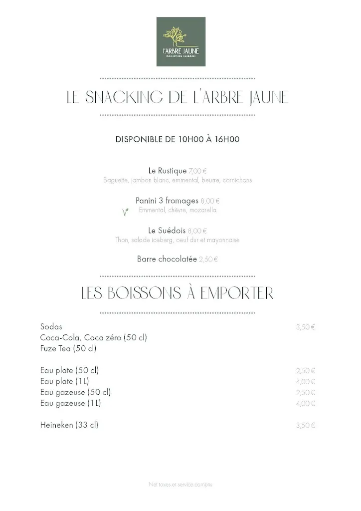 Menu_L'Arbre Jaune - Restaurant Riviera Golf de Barbossi_Mandelieu-la-Napoule_image_4