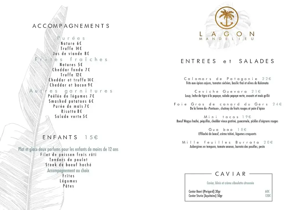 Menu_Le Lagon Mandelieu - Pool Club - Restaurant - Cocktails à Mandelieu_Mandelieu-la-Napoule_image_1