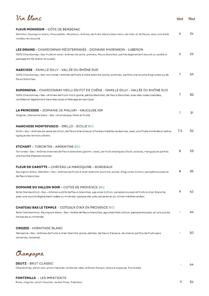 Menü_La Pagaille Restaurant, Lounge & Cocktail_Marseille_Bild_4