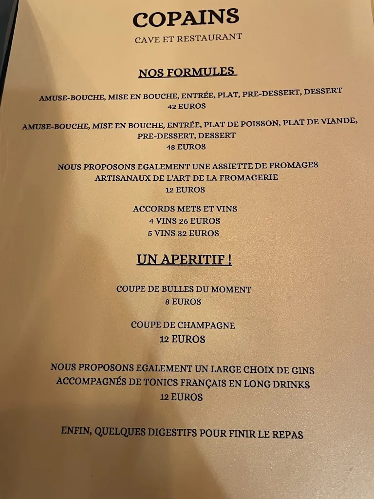 Menu_Copains - Restaurant Marseille_Marseille_image_2