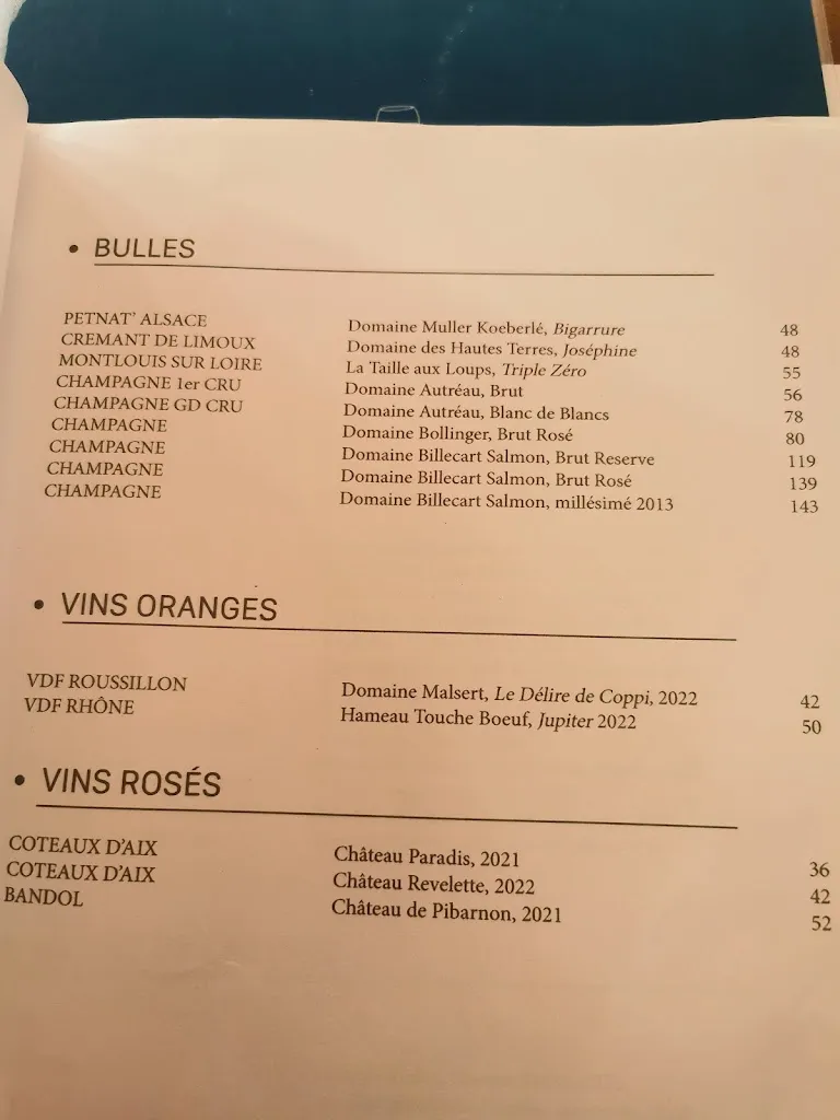 Menu_Copains - Restaurant Marseille_Marseille_image_4