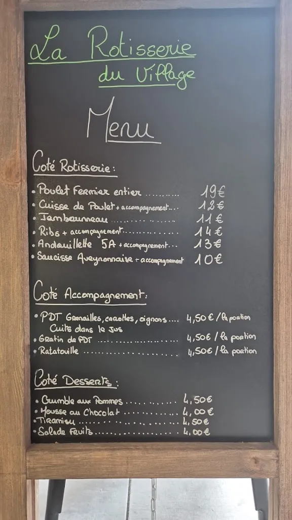 Menu_La Rôtisserie du village_Mazan_image_1