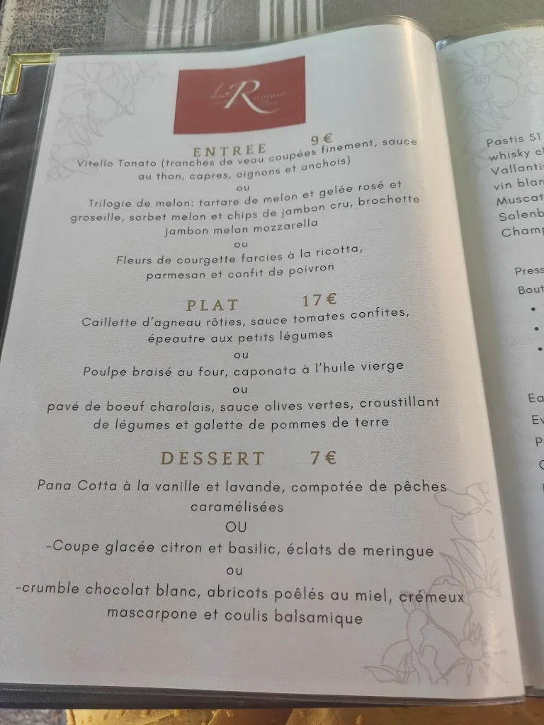 Menu_Le R restaurant Mazan_Mazan_image_4