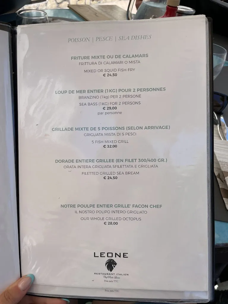 Menu_Leone Restaurant Menton_Menton_immagine_4