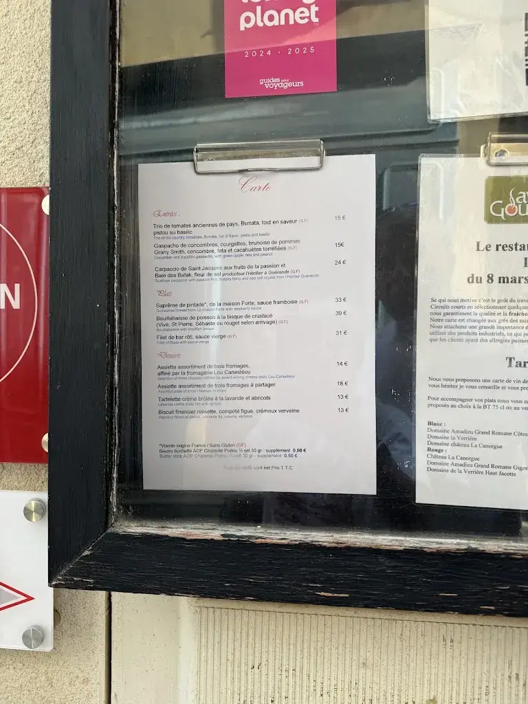 Menu_Restaurant Les Saveurs Gourmandes_Ménerbes_image_2