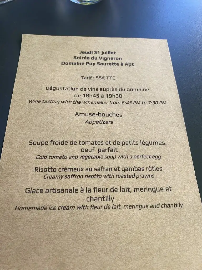 Menu_Maison de la truffe et du vin du Luberon_Ménerbes_image_2