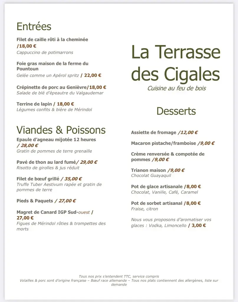 Menu_La Terrasse Des Cigales_Mérindol_image_1