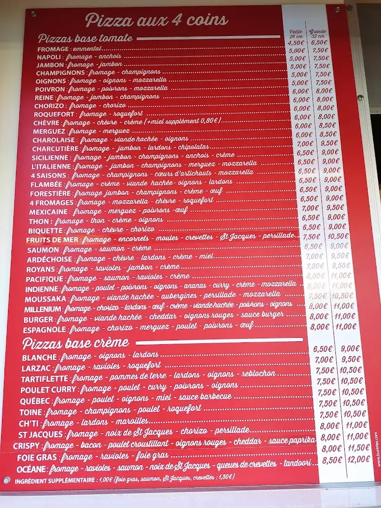 Menu_Pizza aux 4 coins_Pierrelatte_image_2