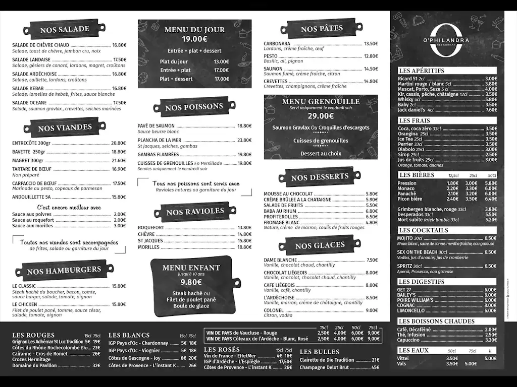 Menü_O philandra_Pierrelatte_Bild_1