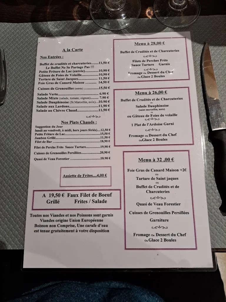 Menu_Restaurant Le Relais de la Tourelle_Paladru_immagine_2