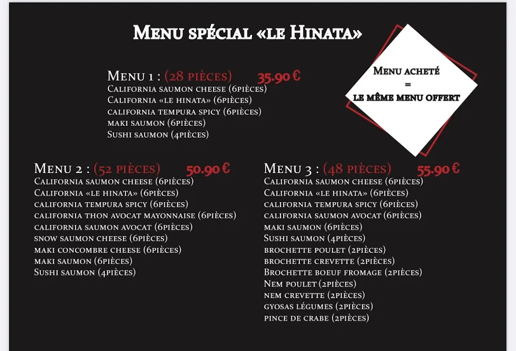 Menu_LE HINATA_Pourcieux_immagine_1