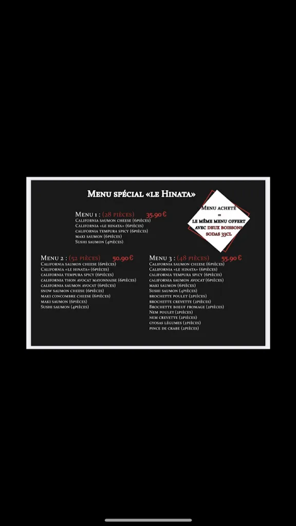 Menu_LE HINATA_Pourcieux_immagine_2