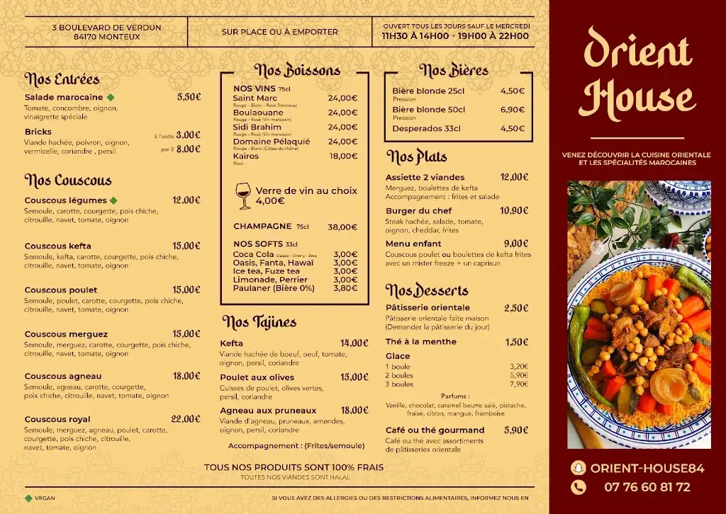 Menu_ORIENT'HOUSE_Monteux_image_1