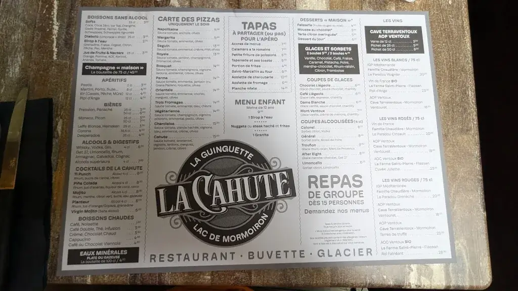 Menu_Restaurant la cahute_Mormoiron_immagine_2