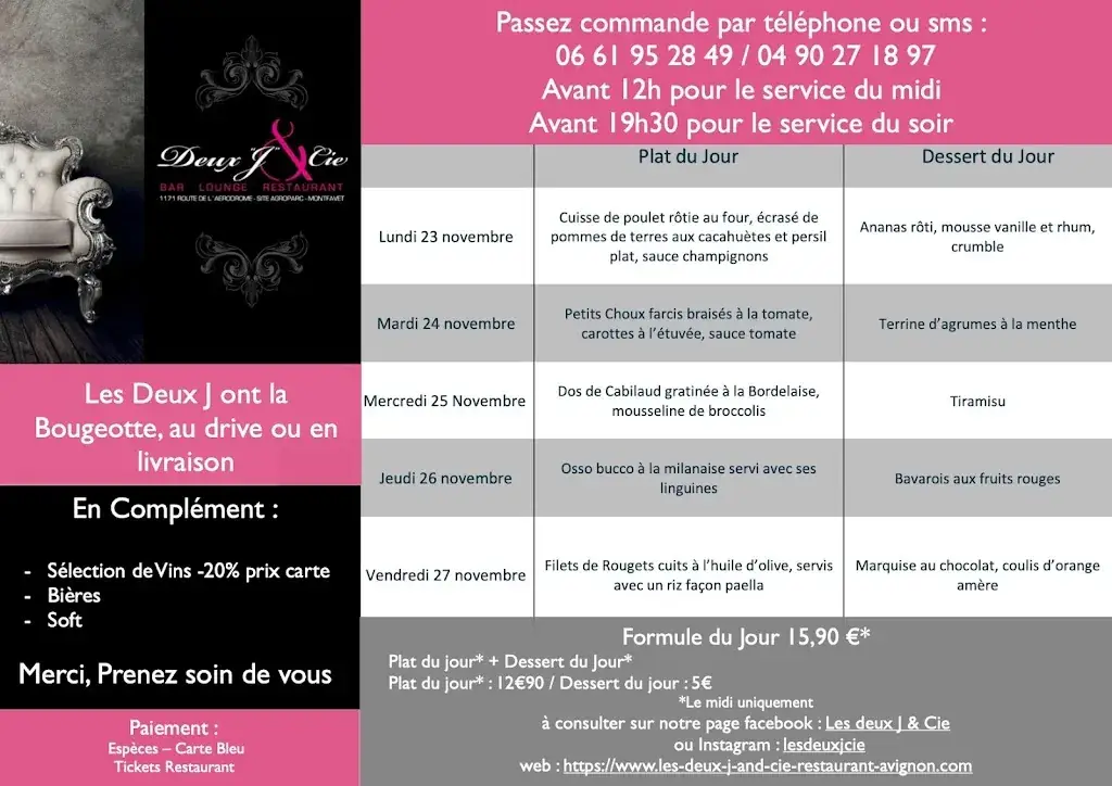 Menu_Les Deux J&Cie Restaurant Avignon_Avignon_image_1
