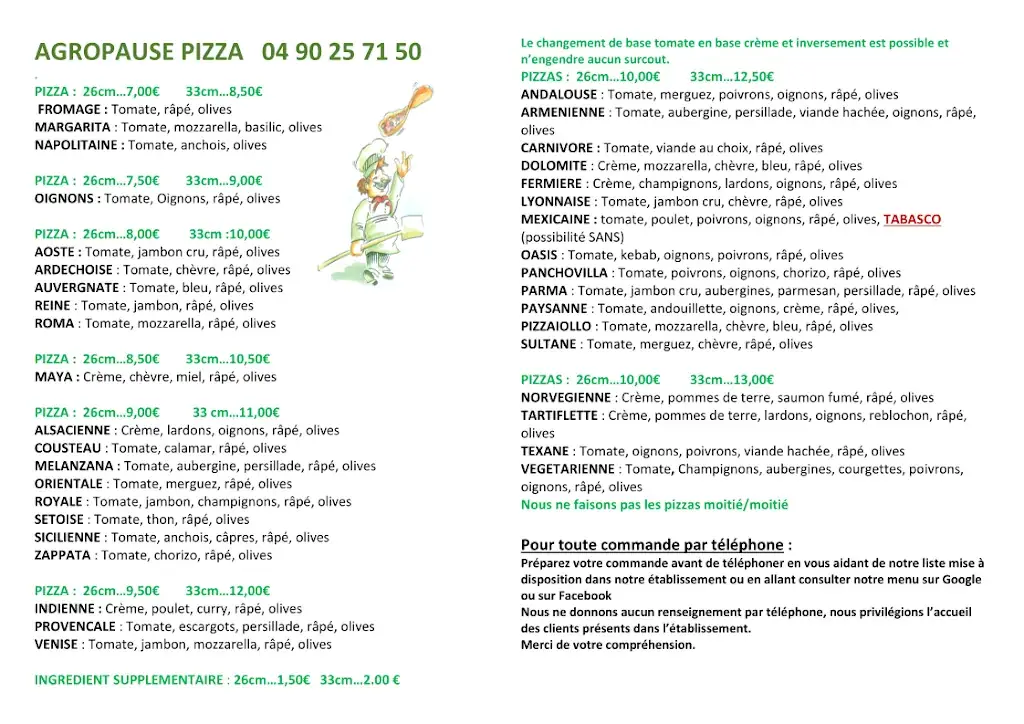 Menu_PIZZA AGROPAUSE_Avignon_image_1