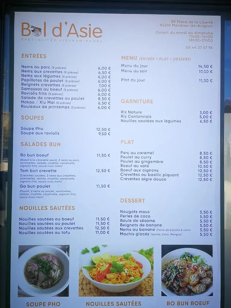 Menu_Restaurant Bol d'Asie_Morières-lès-Avignon_image_4