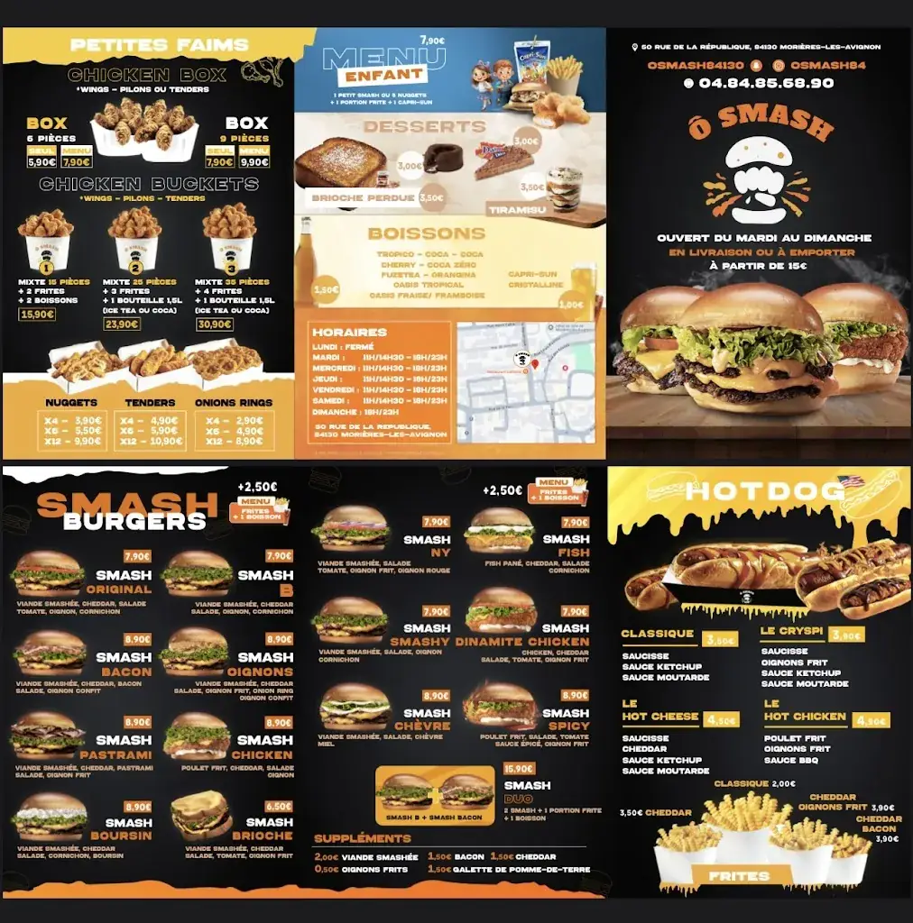 Menu_Ô smash_Morières-lès-Avignon_image_1