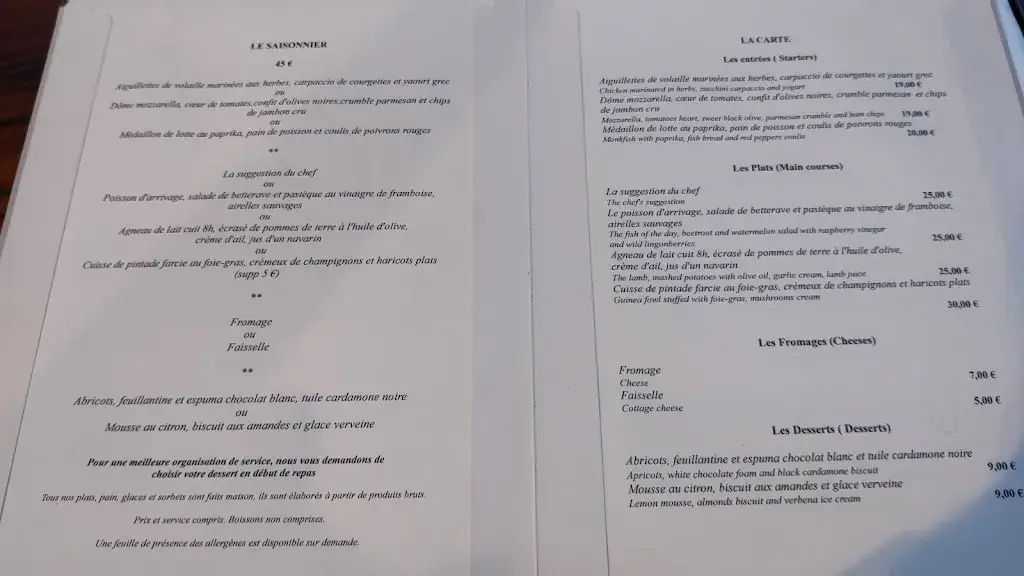 Menü_Côté Sud_Uchaux_Bild_1