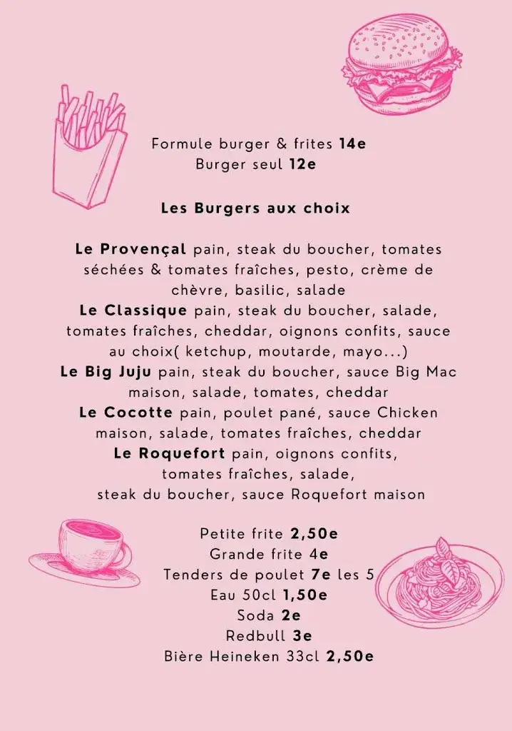 Menu_La Juju Délices - Food truck Burgers & Plats cuisinés_Mornas_image_1