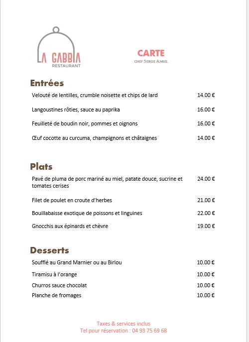 Menu_La Gabbia_Mouans-Sartoux_image_1
