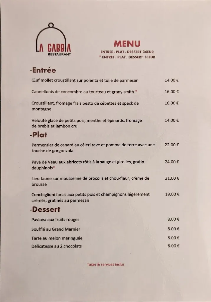 Menu_La Gabbia_Mouans-Sartoux_image_2