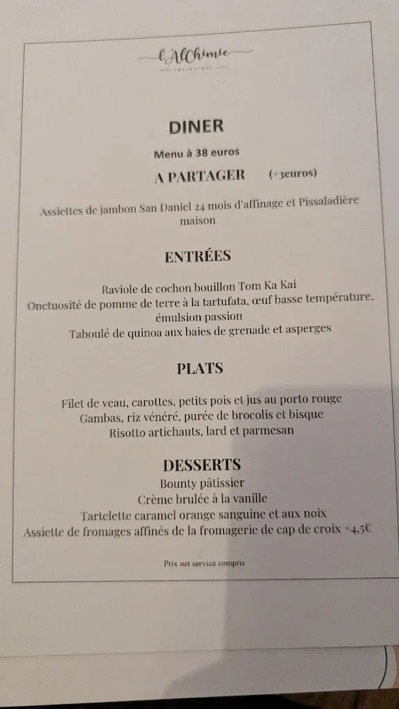Menu_L'Alchimie restaurant Nice_Nice_image_4