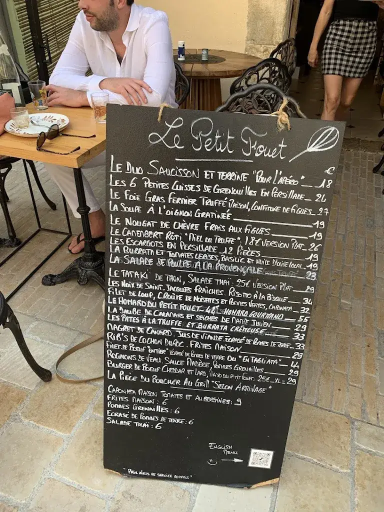Menu_Le Petit Fouet - Restaurant Mougins_Mougins_image_1
