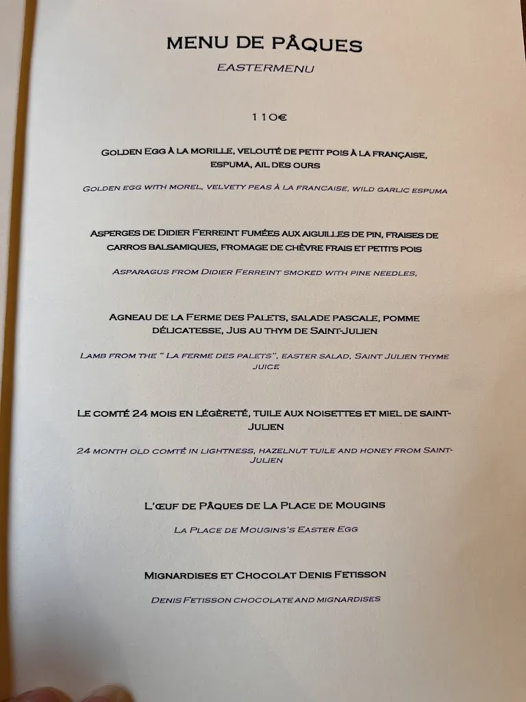 Menu_La Place de Mougins_Mougins_image_2