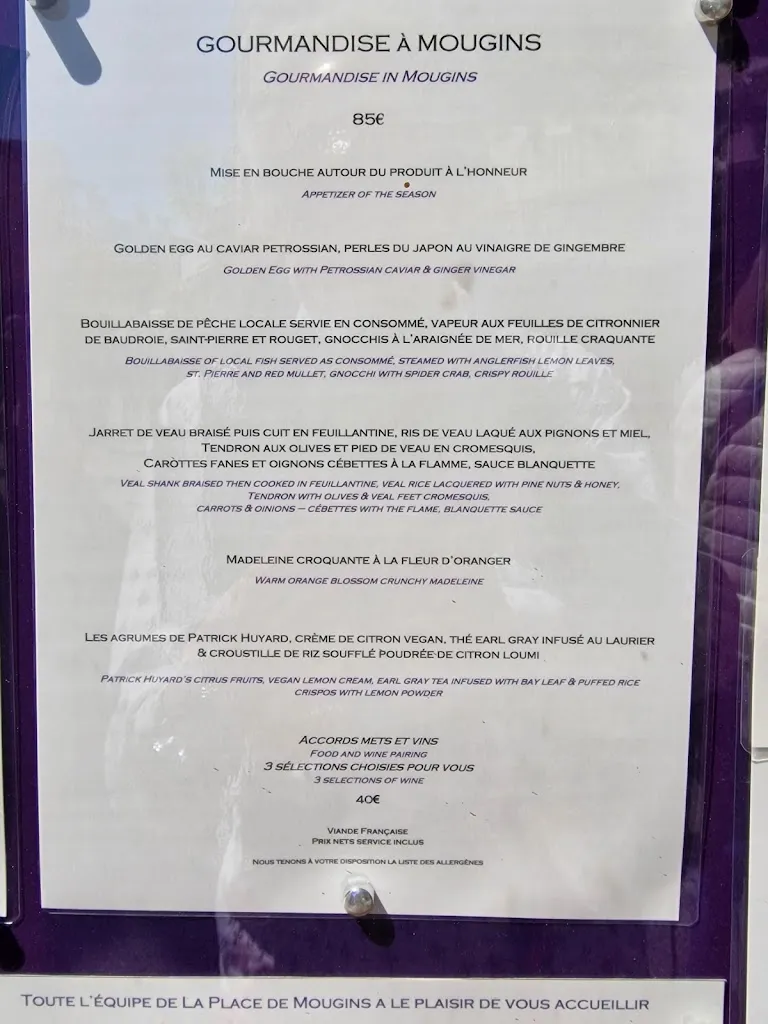 Menu_La Place de Mougins_Mougins_image_3
