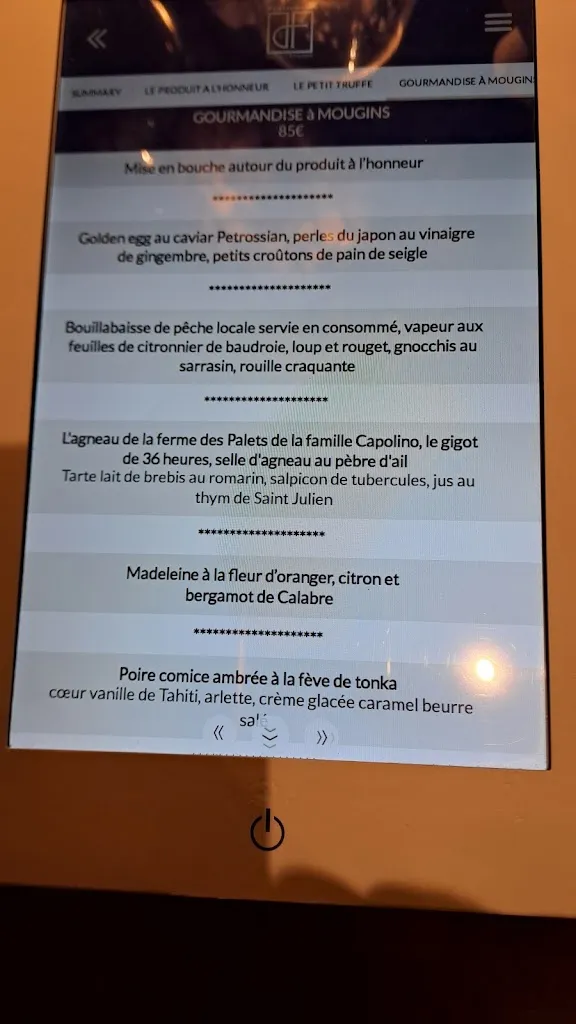 Menu_La Place de Mougins_Mougins_image_4