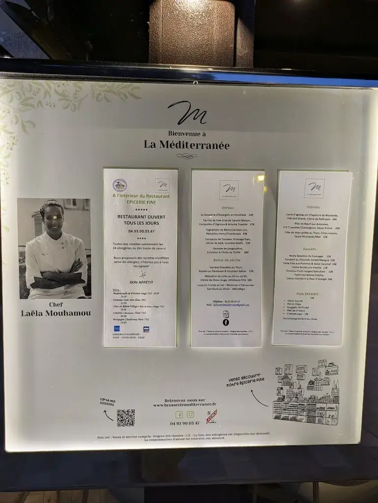 Menu_Brasserie de la Méditerranée_Mougins_image_1