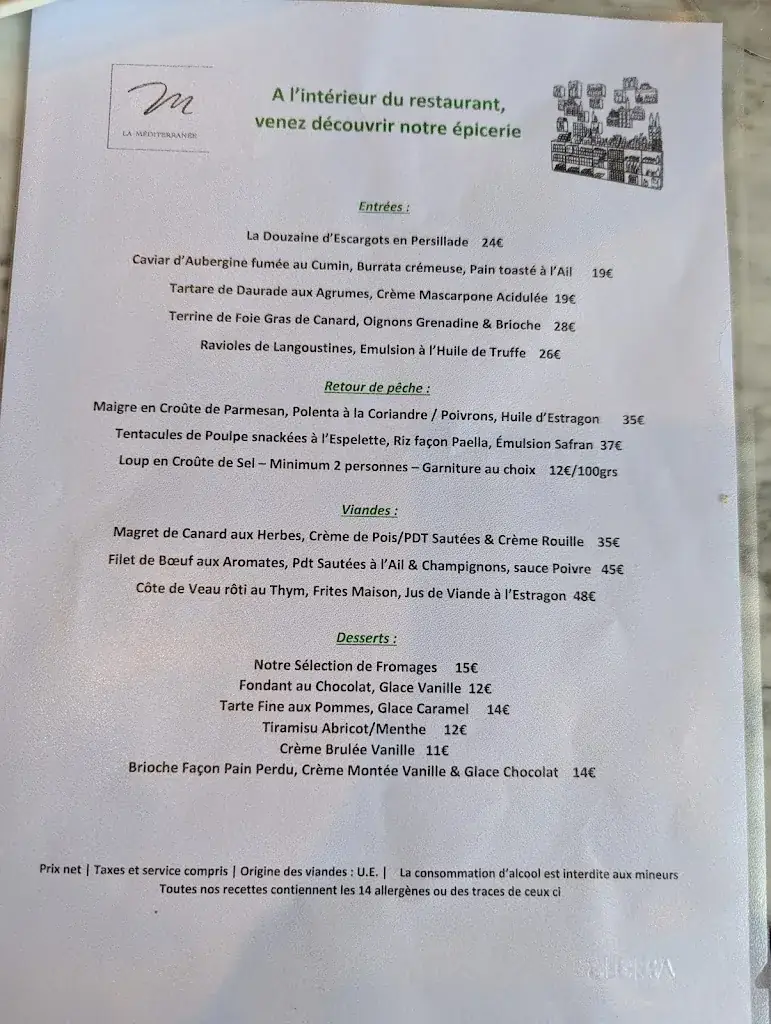 Menu_Brasserie de la Méditerranée_Mougins_image_3