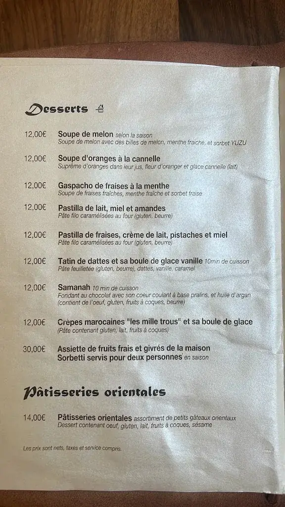 Menu_La Menthe Douce_Mougins_image_3