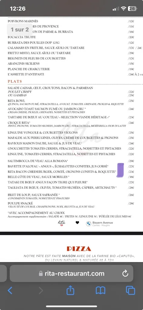 Menu_Rita Mougins_Mougins_image_3