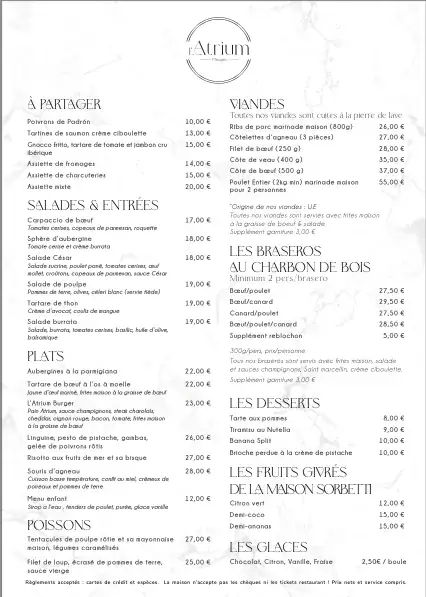 Menu_L'Atrium - Restaurant Mougins_Mougins_image_1