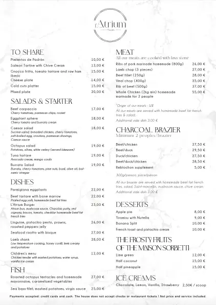 Menu_L'Atrium - Restaurant Mougins_Mougins_image_2