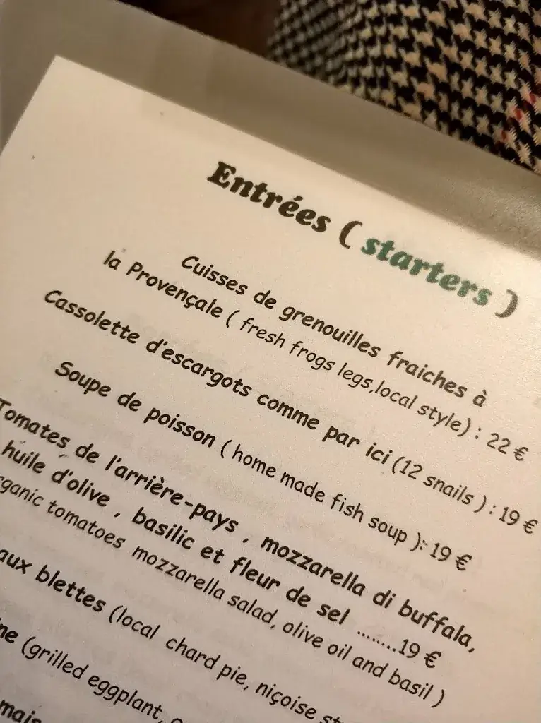 Menu_Restaurant Le Bistrot de Mougins_Mougins_image_1