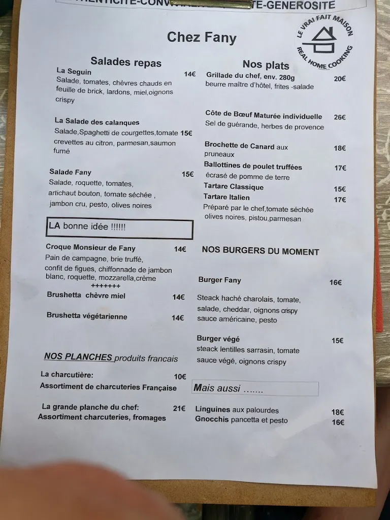 Menu_Restaurant le lilo_Saint-Zacharie_image_1