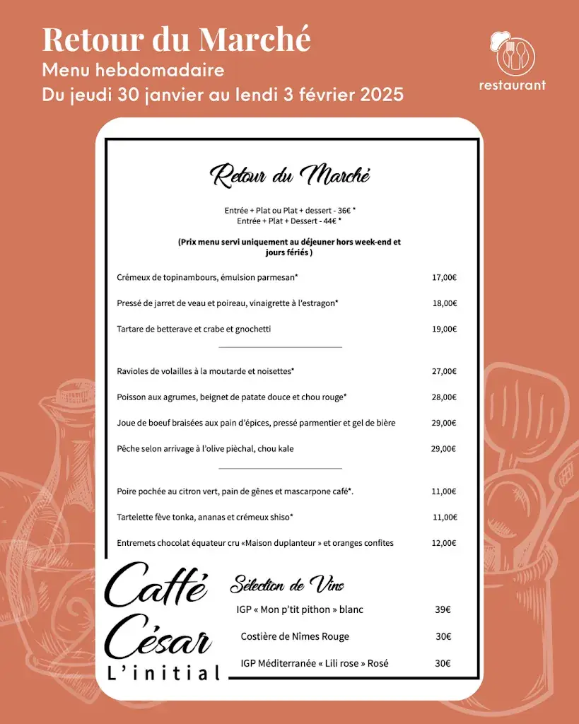 Menu_Caffé César, Restaurant L’initial_Opio_immagine_1