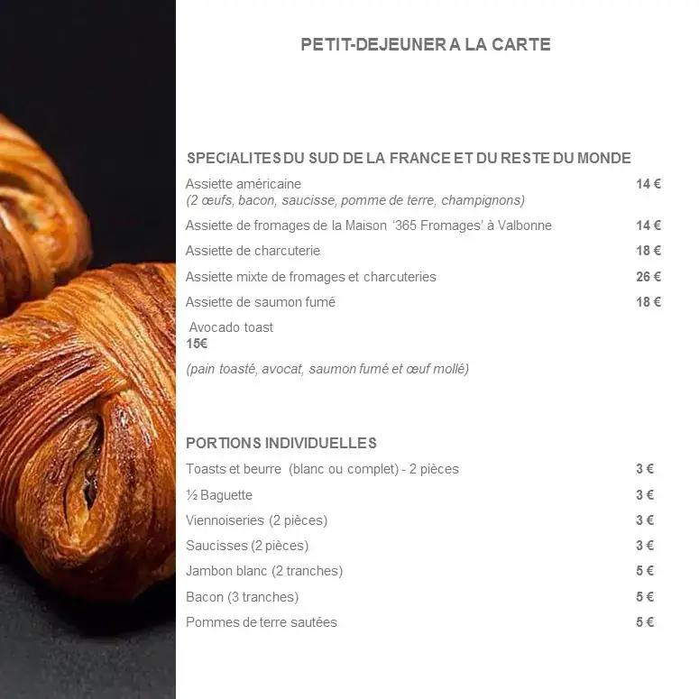 Menü_Restaurant La Begude_Opio_Bild_4