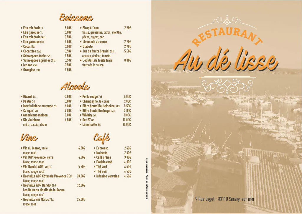 Menu_Au Dé Lisse_Sanary-sur-Mer_image_2