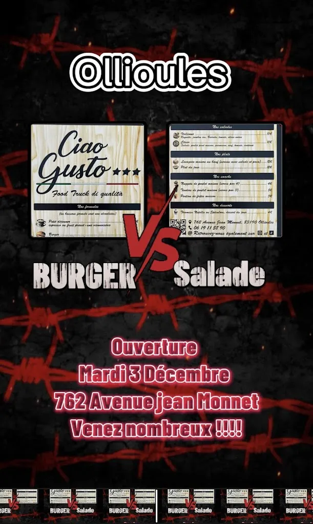 Menu_CIAO GUSTO_Ollioules_image_1