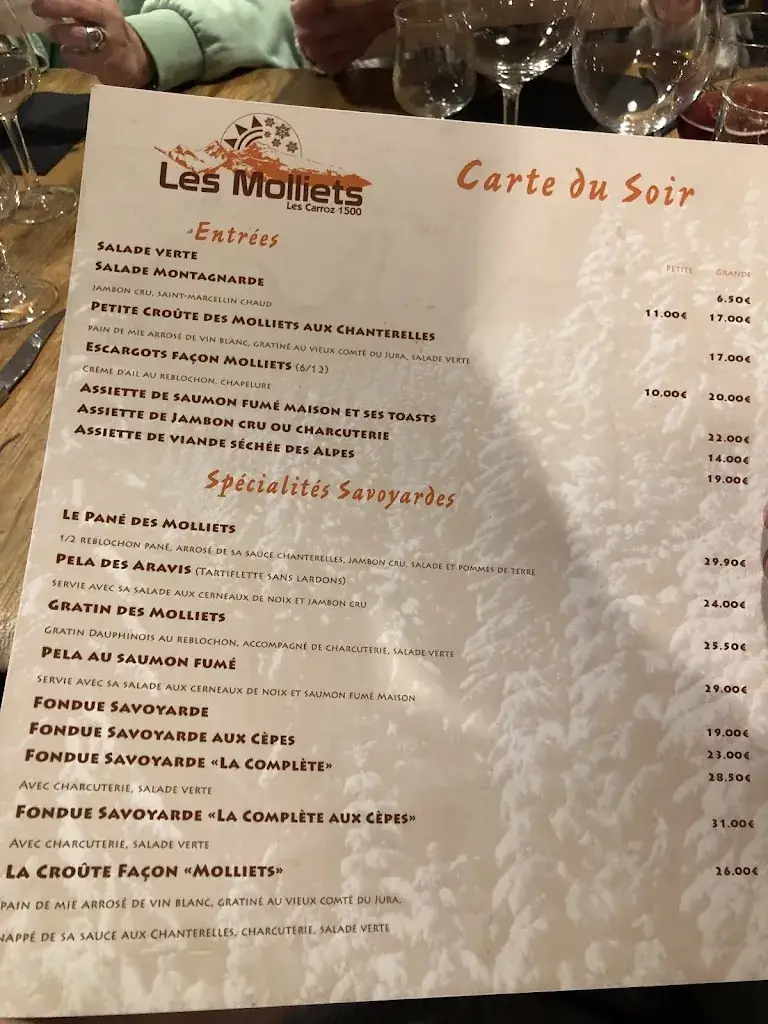 Menu_Chalet des Molliets_Arâches-la-Frasse_image_3